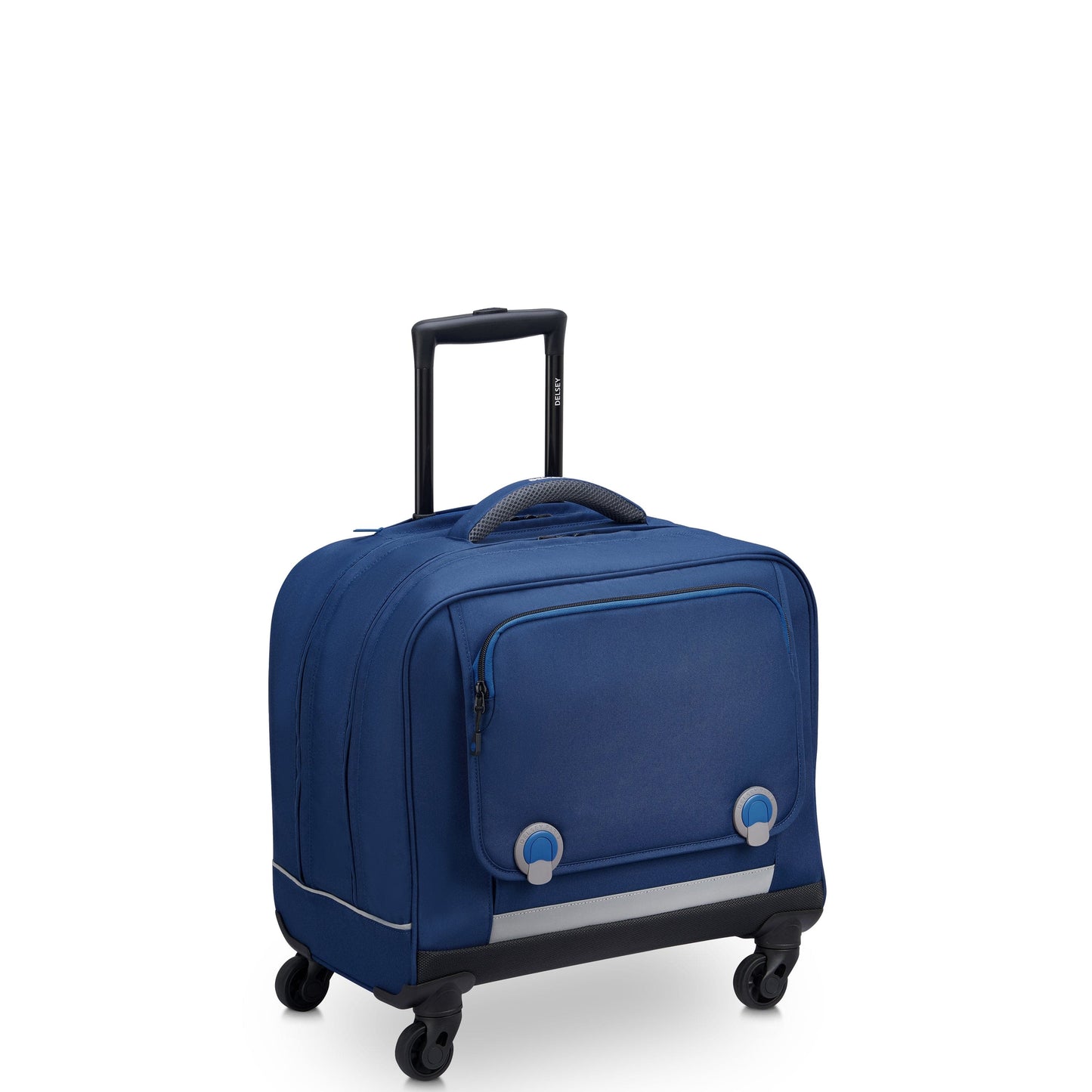 Delsey Paris BTS 2022 4 Wheel Navy Blue Wheeled School Bag