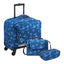 Delsey Paris BTS Collection 2022 Wheeled 3 Piece Blue Printing Set
