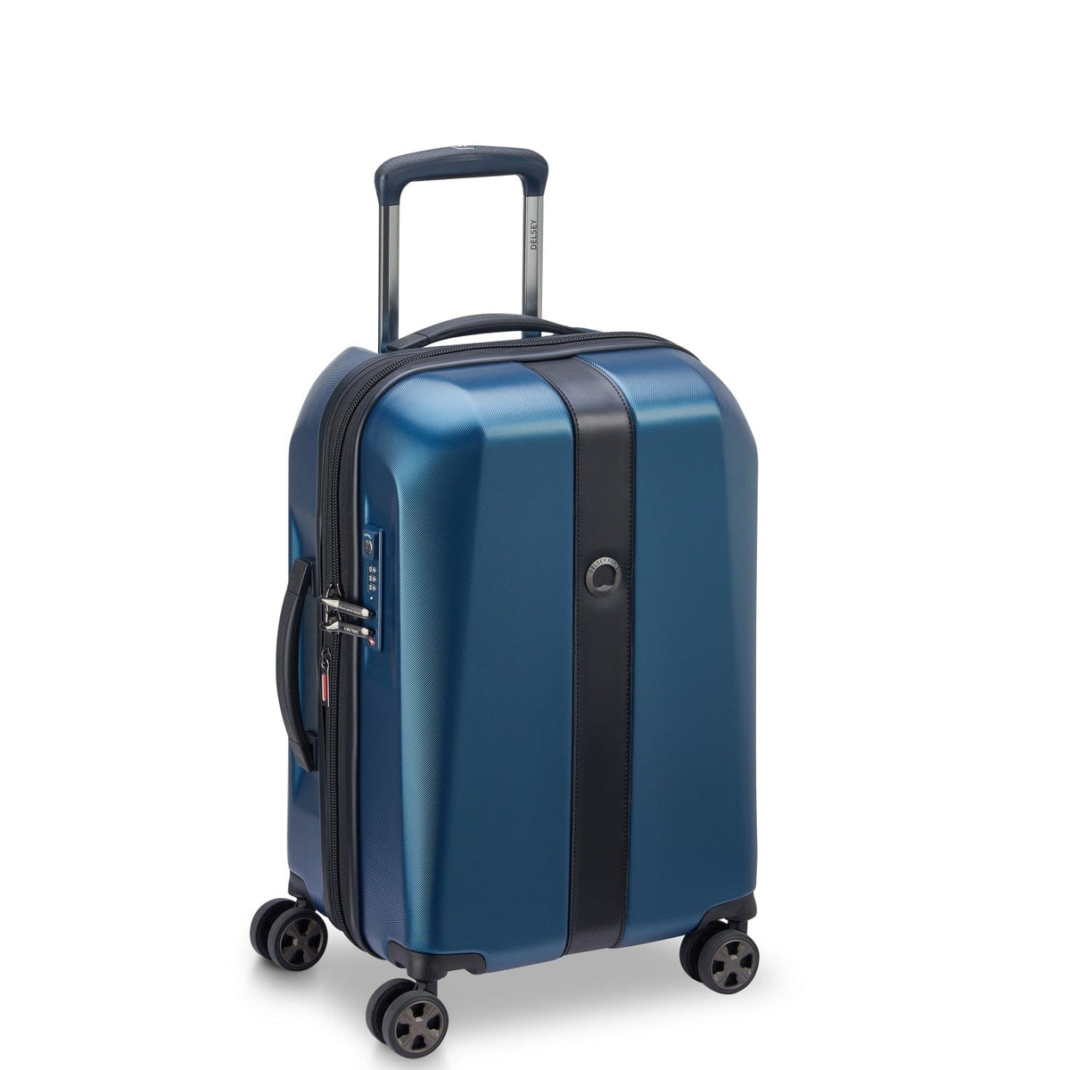 Delsey Paris Promenade Hard 2.0 Expandable 55cm Blue Luggage