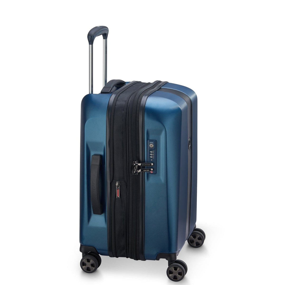 Delsey Paris Promenade Hard 2.0 Expandable 55cm Blue Luggage