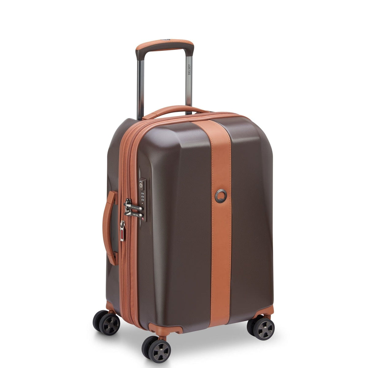 Delsey Paris Promenade Hard 2.0 Expandable 55cm Chocolate Luggage
