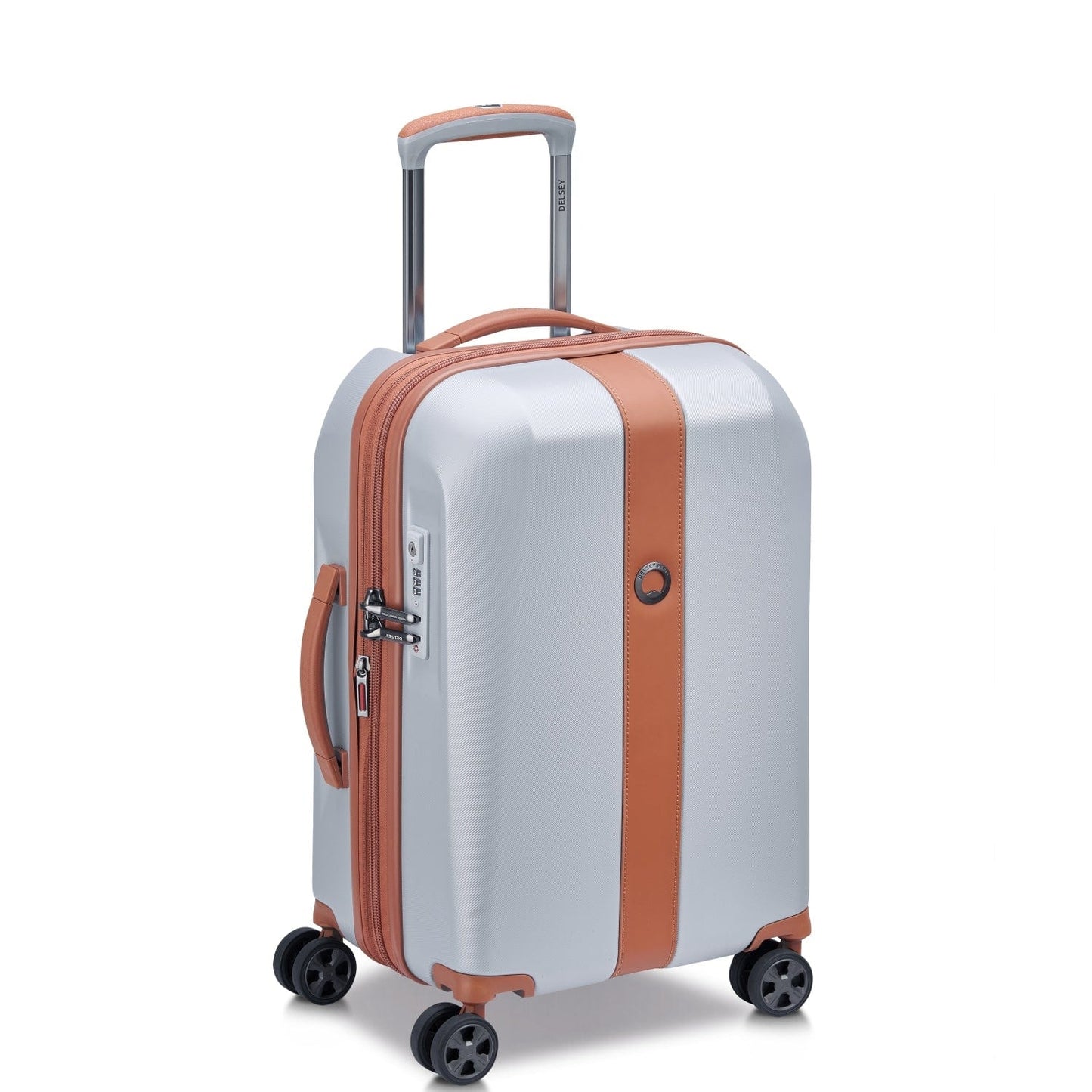 Delsey Paris Promenade Hard 2.0 Expandable 55cm Silver Luggage