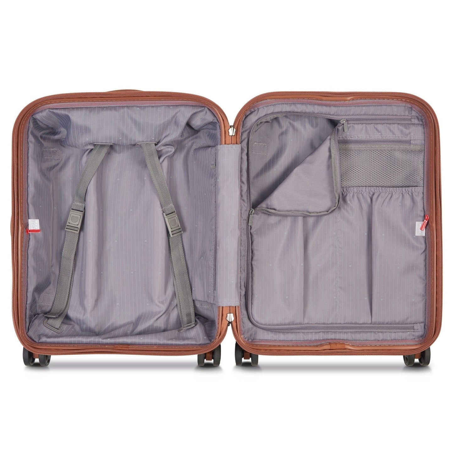 Delsey Paris Promenade Hard 2.0 Expandable 55cm Silver Luggage