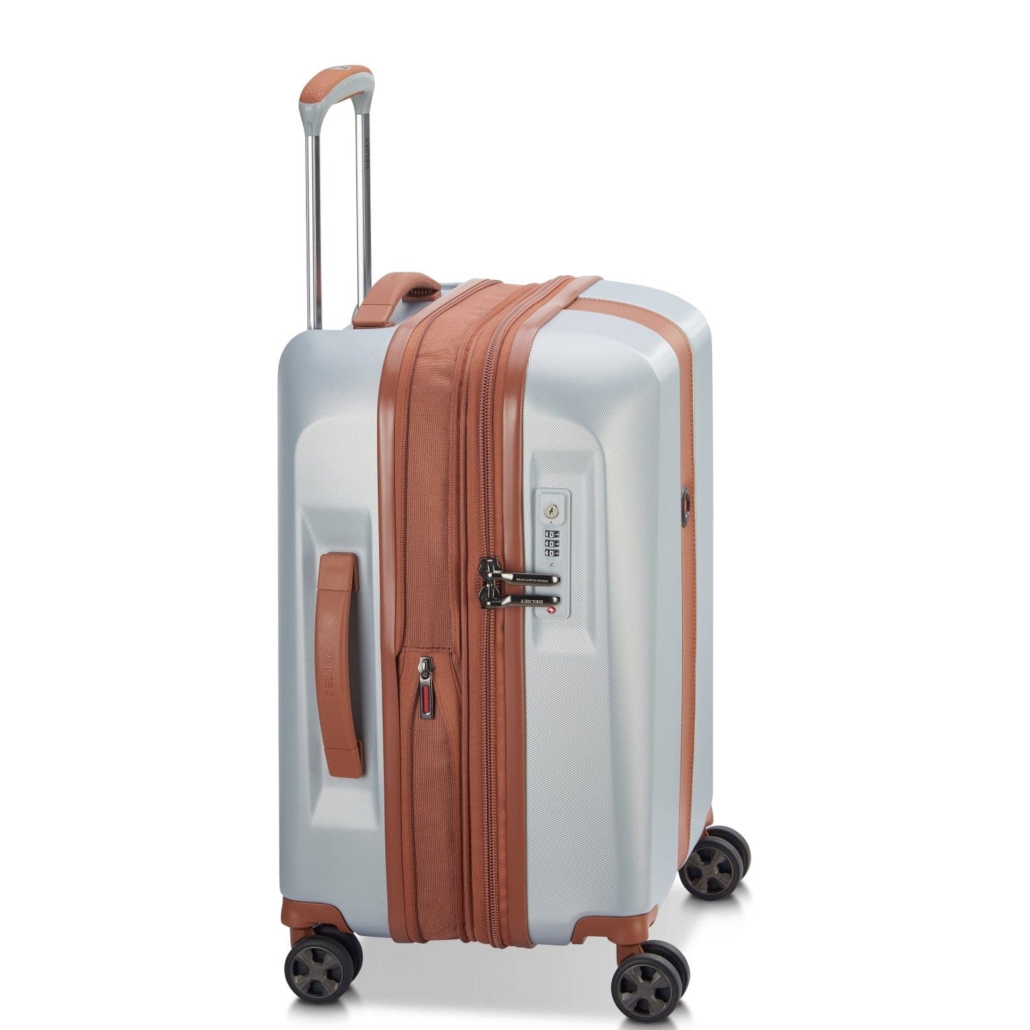 Delsey Paris Promenade Hard 2.0 Expandable 55cm Silver Luggage