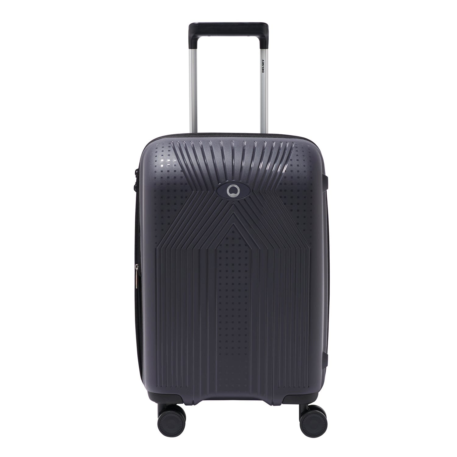 Delsey Ordener 2.0 55cm Hardcase 4 Double Wheel Expandable Cabin Luggage Trolley Anthracite - 00384680101E9