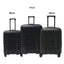 Echolac Lordnorth Expandable 58+68+77cm Black Luggage Set