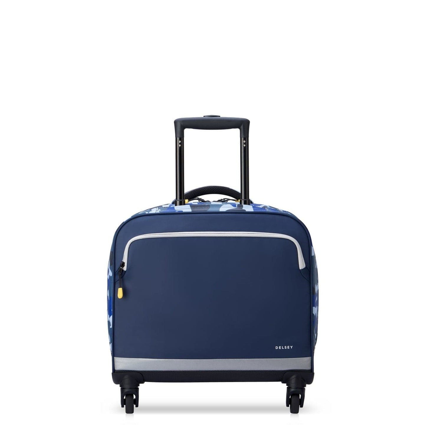 Delsey Paris BTS 2023 4 Wheel 15.6 Inch Camo Blue Wheeled School Bag