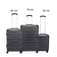 Wenger Amplar 3 Piece 53+65+75cm Hardside Non-Expandable Check-In Luggage Trolley Set Navy Blue - 653150