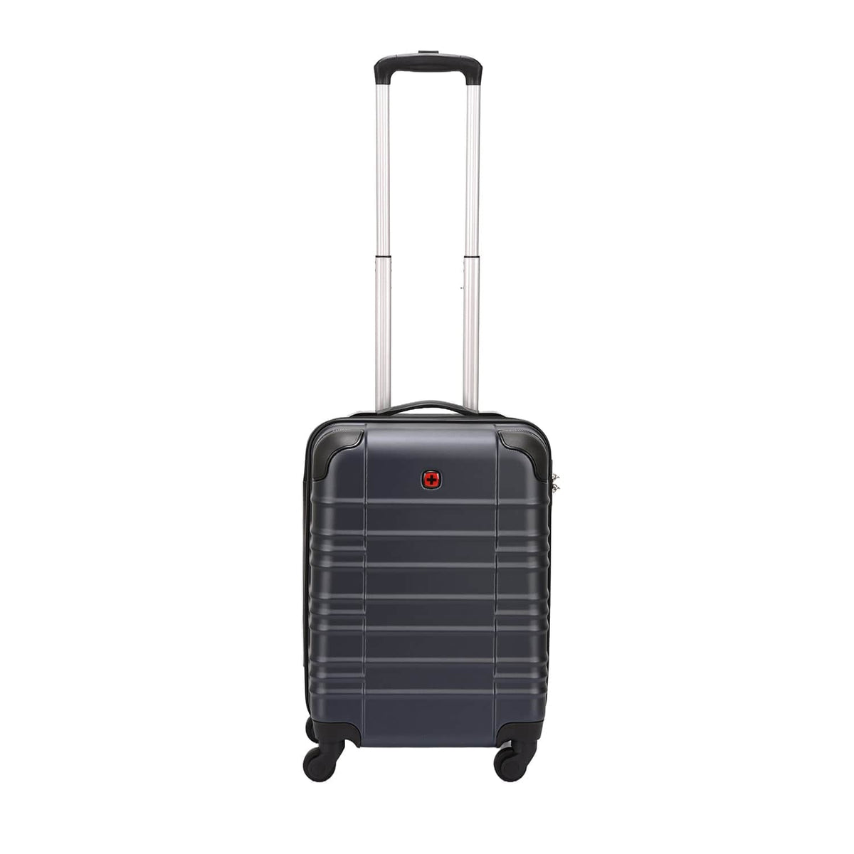 Wenger Amplar 3 Piece 53+65+75cm Hardside Non-Expandable Check-In Luggage Trolley Set Navy Blue - 653150