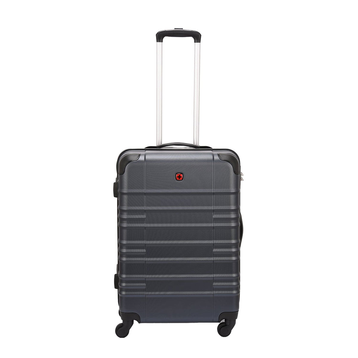 Wenger Amplar 3 Piece 53+65+75cm Hardside Non-Expandable Check-In Luggage Trolley Set Navy Blue - 653150