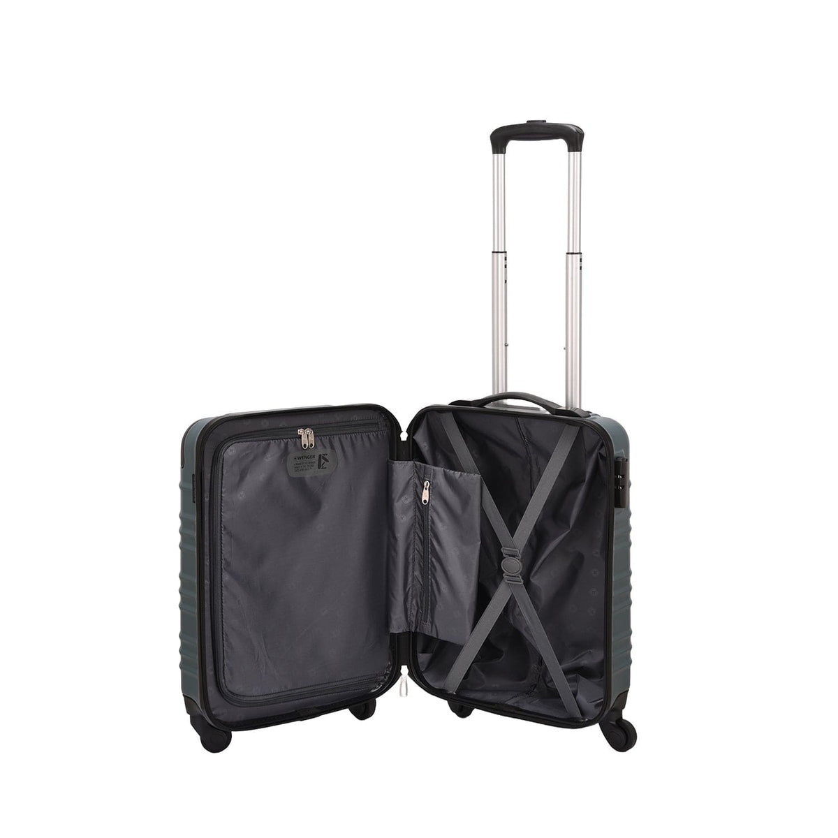 Wenger Amplar 3 Piece 53+65+75cm Hardside Non-Expandable Check-In Luggage Trolley Set Deep Lake - 653151