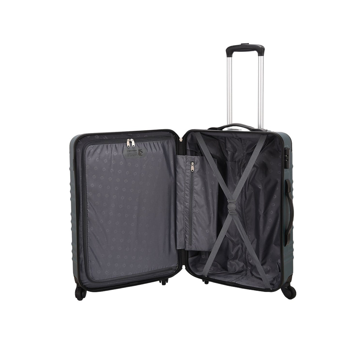 Wenger Amplar 3 Piece 53+65+75cm Hardside Non-Expandable Check-In Luggage Trolley Set Deep Lake - 653151