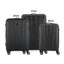Wenger Destination 3 Piece 55+67+77cm Hardside Expandable Check-In Luggage Trolley Set Black - 612343-2