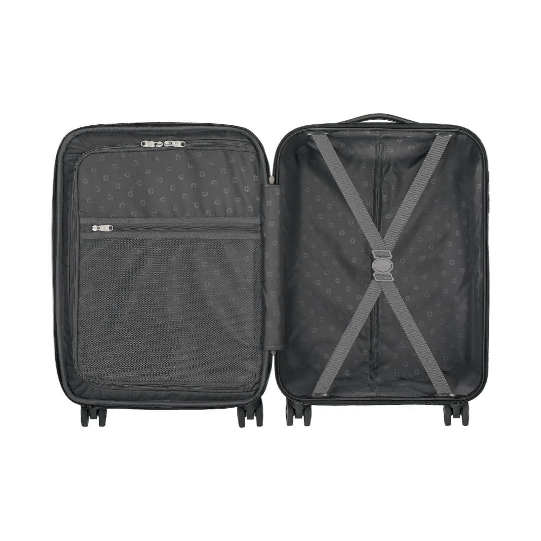 Wenger Destination 3 Piece 55+67+77cm Hardside Expandable Check-In Luggage Trolley Set Black - 612343-2