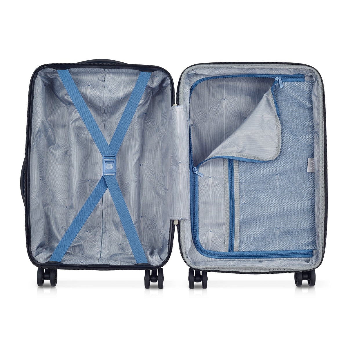 Delsey Paris Tiphanie 3 Piece Expandable Steel Blue Luggage