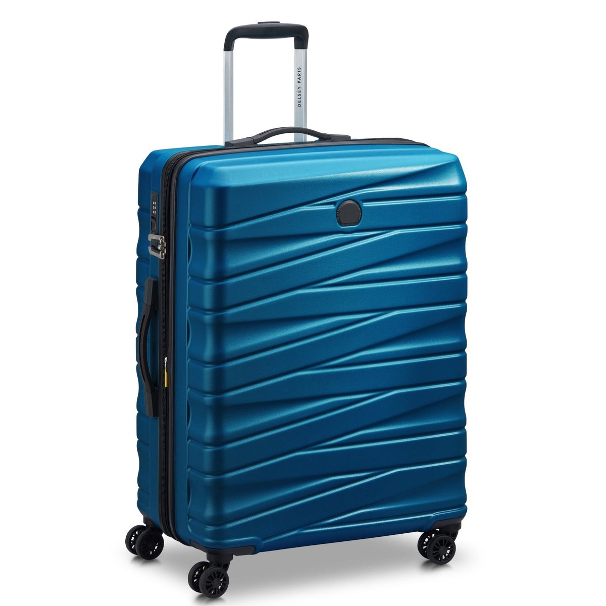 Delsey Paris Tiphanie 3 Piece Expandable Steel Blue Luggage
