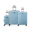 Delsey Paris Tiphanie 3 Piece Expandable Aqua Luggage