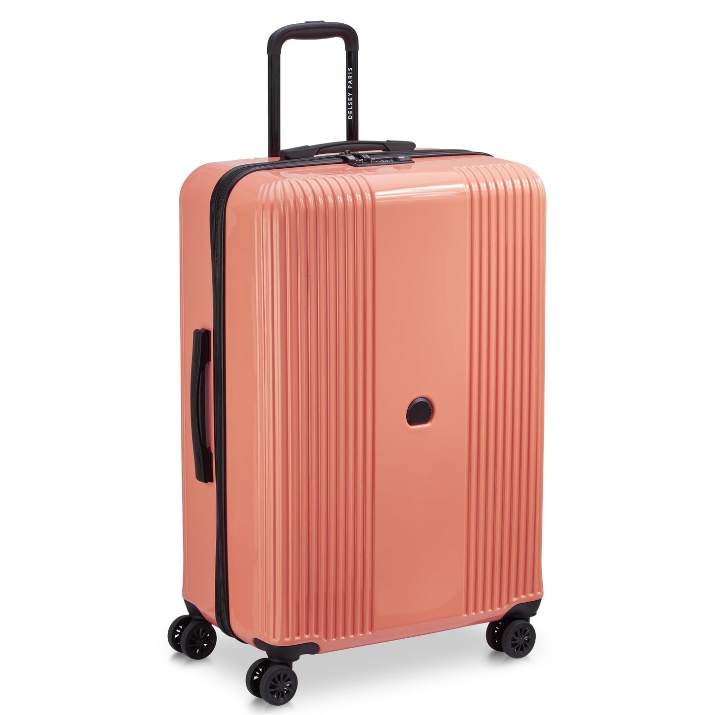 Delsey Paris Ophelie 3 Piece Expandable Glossy Pink Luggage
