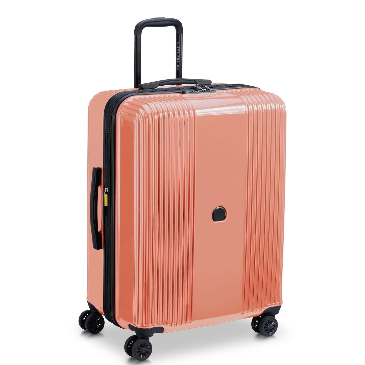 Delsey Paris Ophelie 3 Piece Expandable Glossy Pink Luggage