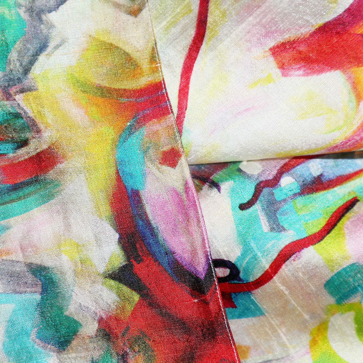 RAW SILK 1 SCARF