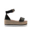 SEE BY CHLOE GLYN LEATHER WEDGE BLACK - SB32201A-09009-999 - SB32201A-09009-999-36