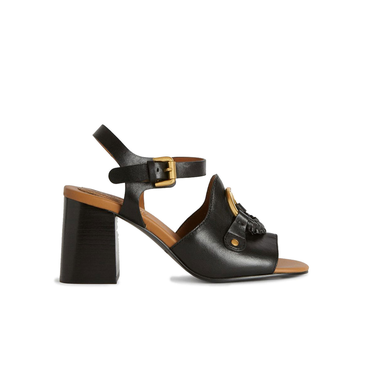 SEE BY CHLOE TEXAN CALF SANDALS BLACK - SB34061A-11160-999  - SB34061A-11160-999-36
