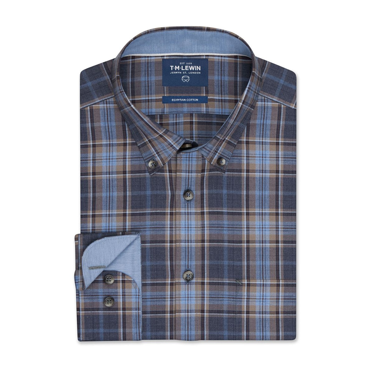 T.M.Lewin-Bd-Check-Casual-Shirt-Brown-and-Blue-71978-009