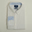 CASUAL STRETCH WHITE BUTTON CUFF SHIRT