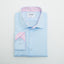 CIRCLE DOBBY SKY BLUE SINGLE CUFF SHIRT