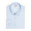 T.M.Lewin Slim Fit Geo Cross Shirt - White and Blue - 72821 002