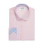 T.M.Lewin Slim Fit Cotton Linen Dogtooth Shirt - Pink - 72835 003