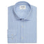 COTTON LINEN SLIM STRIPE BLUE