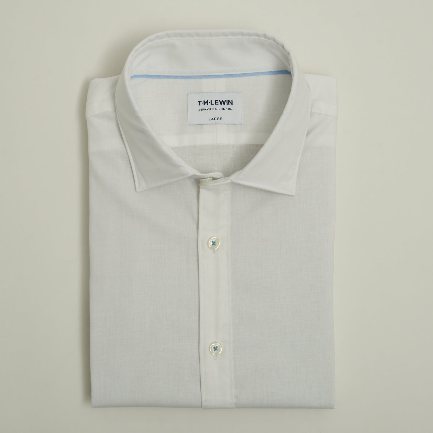 SHORT SLEEVE COTTON LINEN SLIM FIT WHITE SHIRT