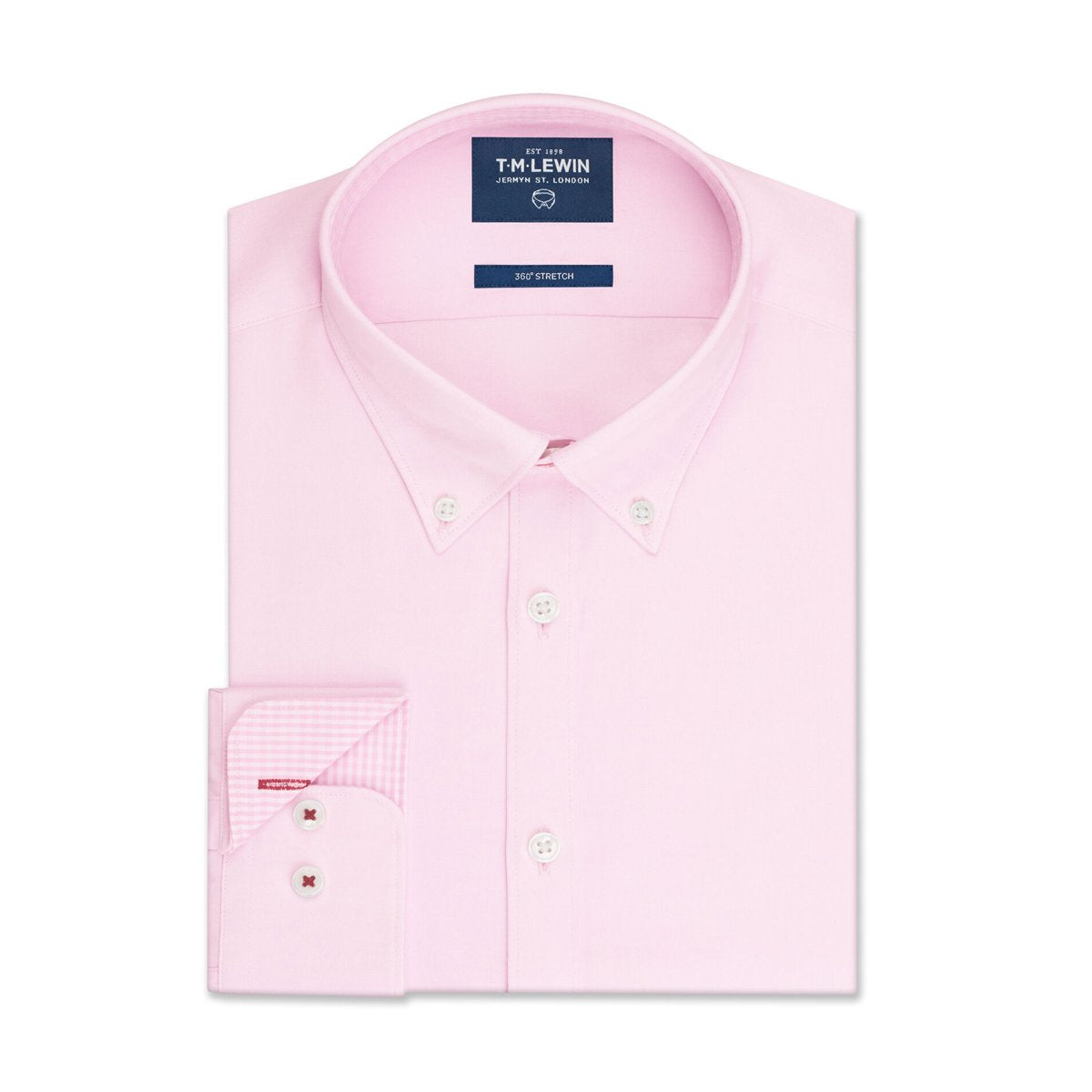 T.M.Lewin-Plain-Oxford-Stretch-Casual-Shirt-Pink-72135-009