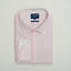 LENO WEAVE SLIM FIT PINK BUTTON CUFF SHIRT