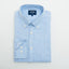 LINEN MODAL SLIM FIT BLUE BUTTON CUFF SHIRT