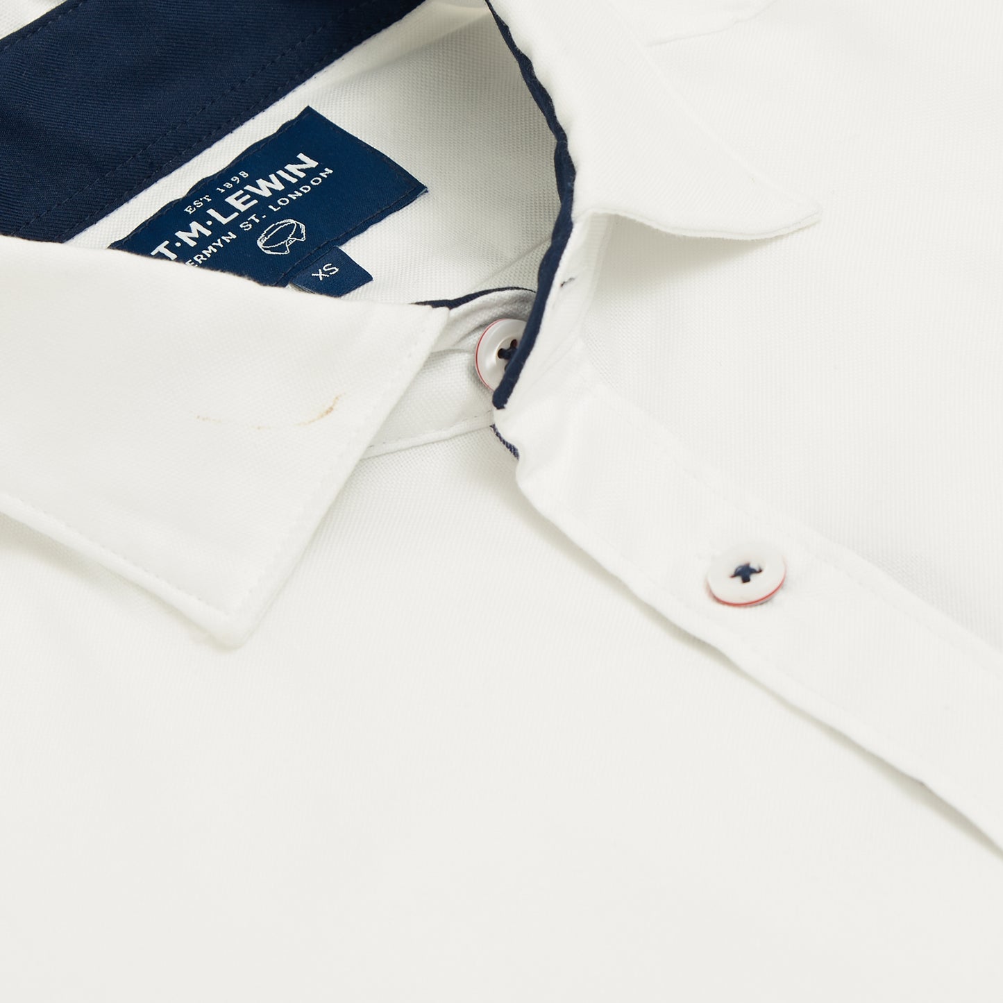 CASUAL SELVEDGE STRIPE SLIM FIT WHITE SINGLE CUFF SHIRT