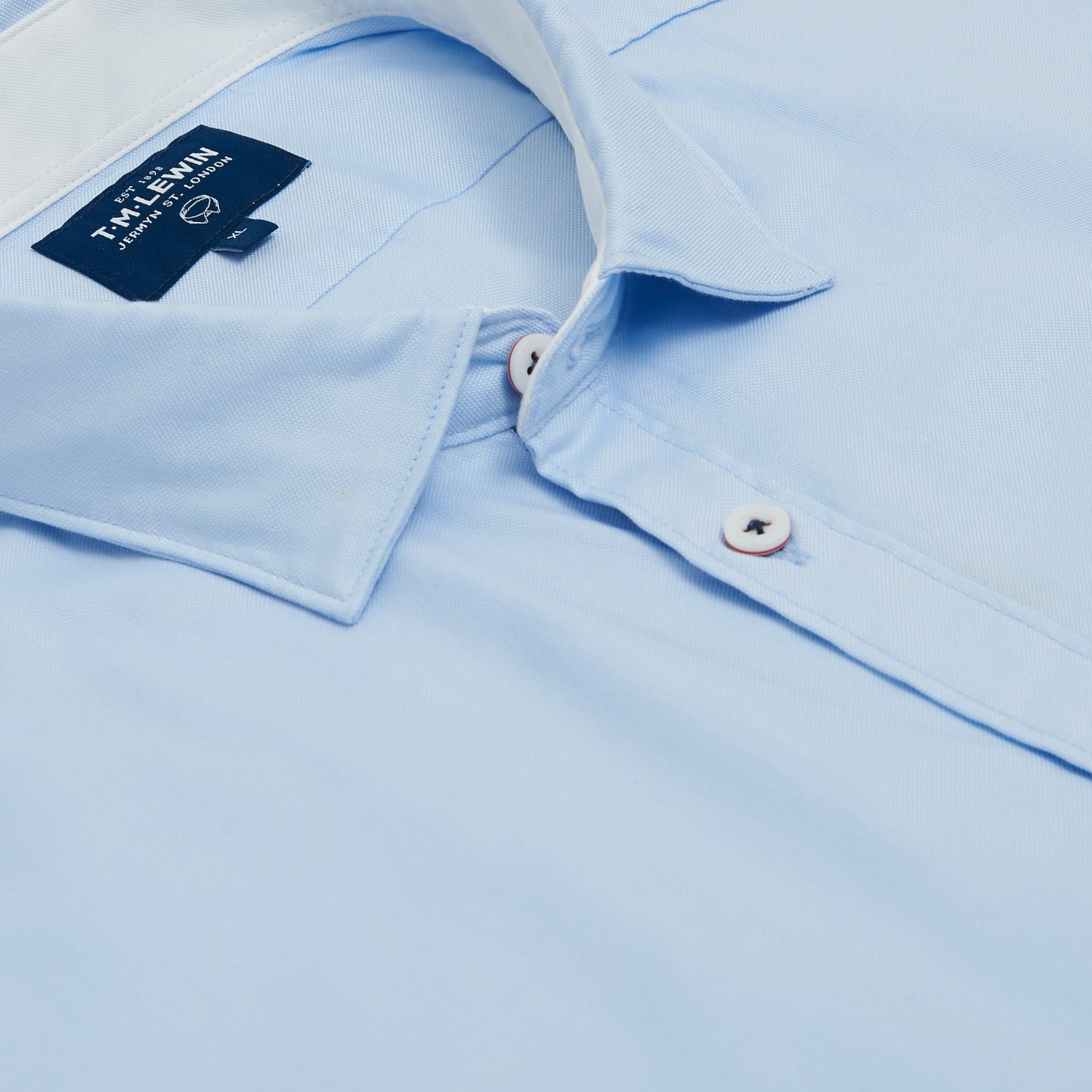 CASUAL SELVEDGE STRIPE SLIM FIT BLUE SINGLE CUFF SHIRT
