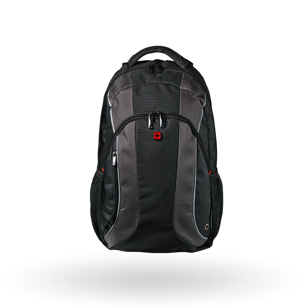 WENGER MERCURY ESSENTIAL 16 LAPTOP BACKPACK BLACK/GREY -604433