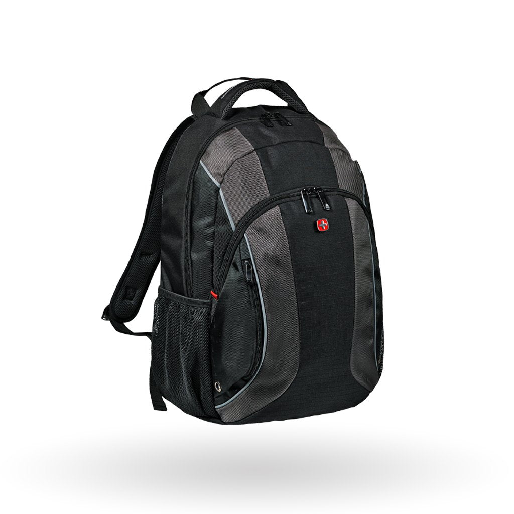 WENGER MERCURY ESSENTIAL 16 LAPTOP BACKPACK BLACK/GREY -604433