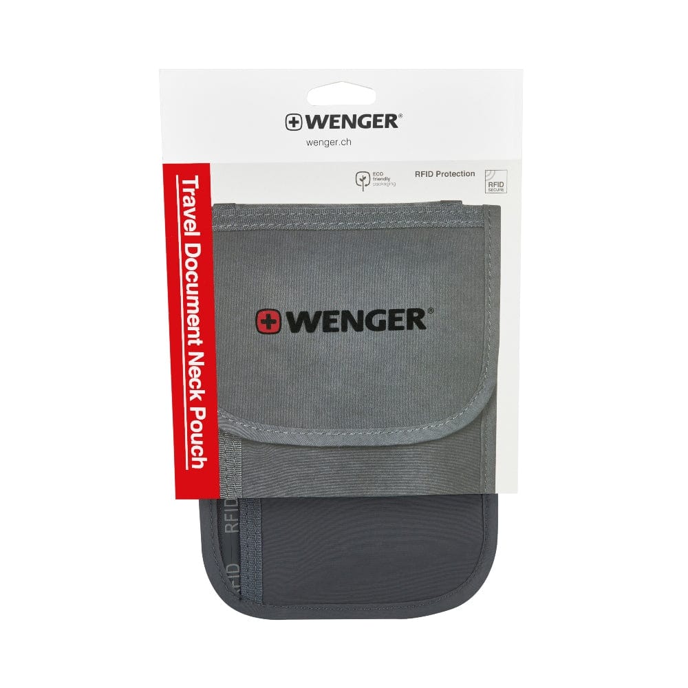 Wenger Travel Document Rfid Neck Pouch Grey - 611878
