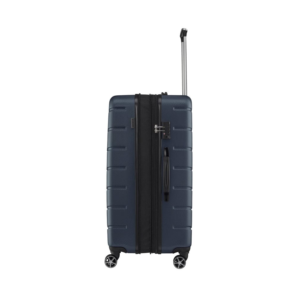 Wenger Vaiana Medium Hardside Expandable 78cm Check-In Luggage Trolley Navy Blue - 612356