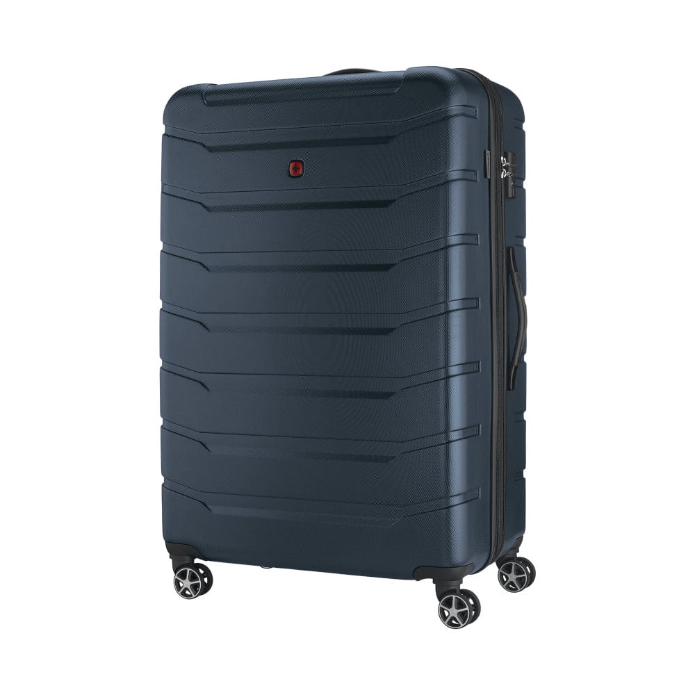 Wenger Vaiana Large Hardside Expandable 87cm Check-In Luggage Trolley Navy Blue - 612358