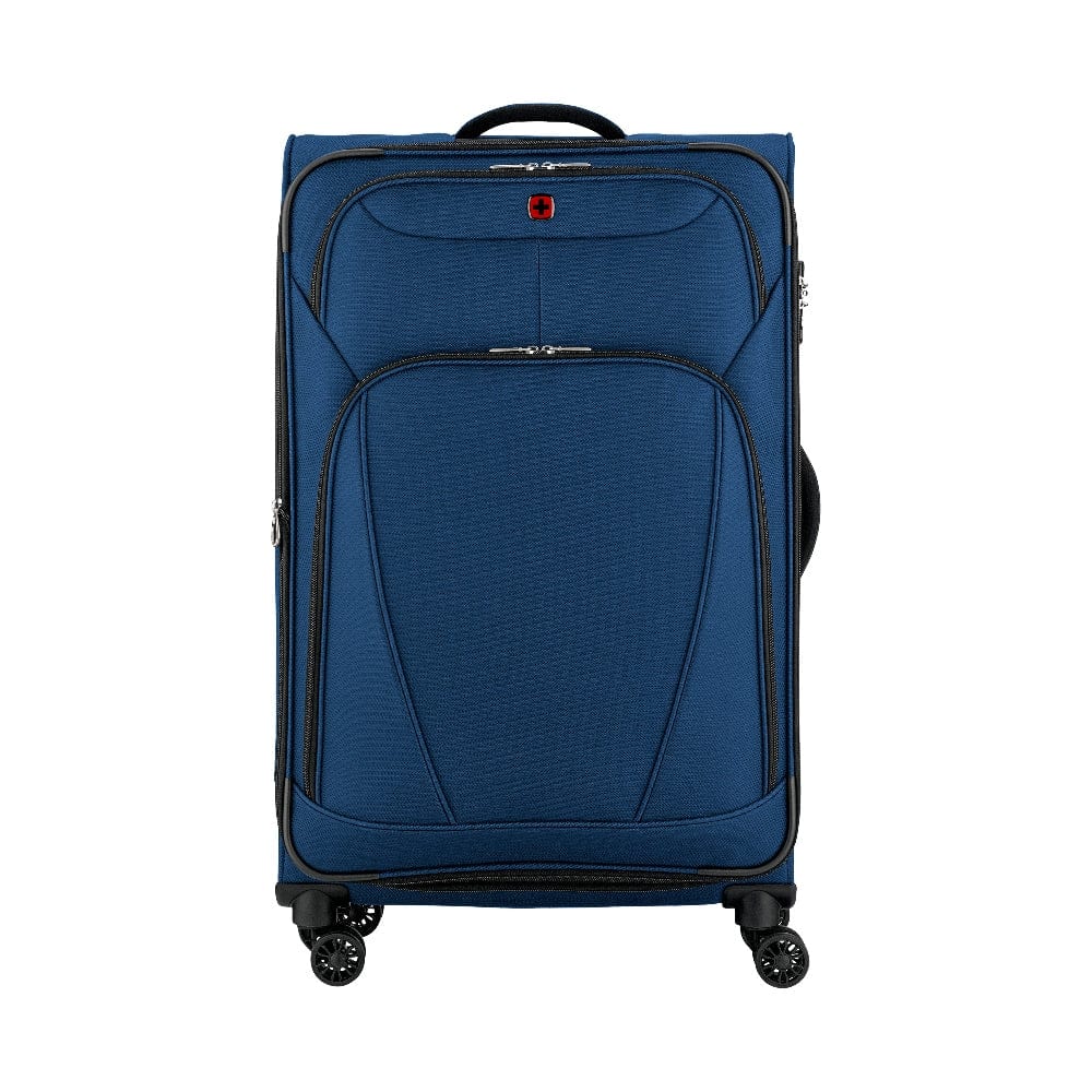 Wenger Beaumont Lite  Medium Softside Expandable 80cm Check-In Luggage Trolley Blue - 612384