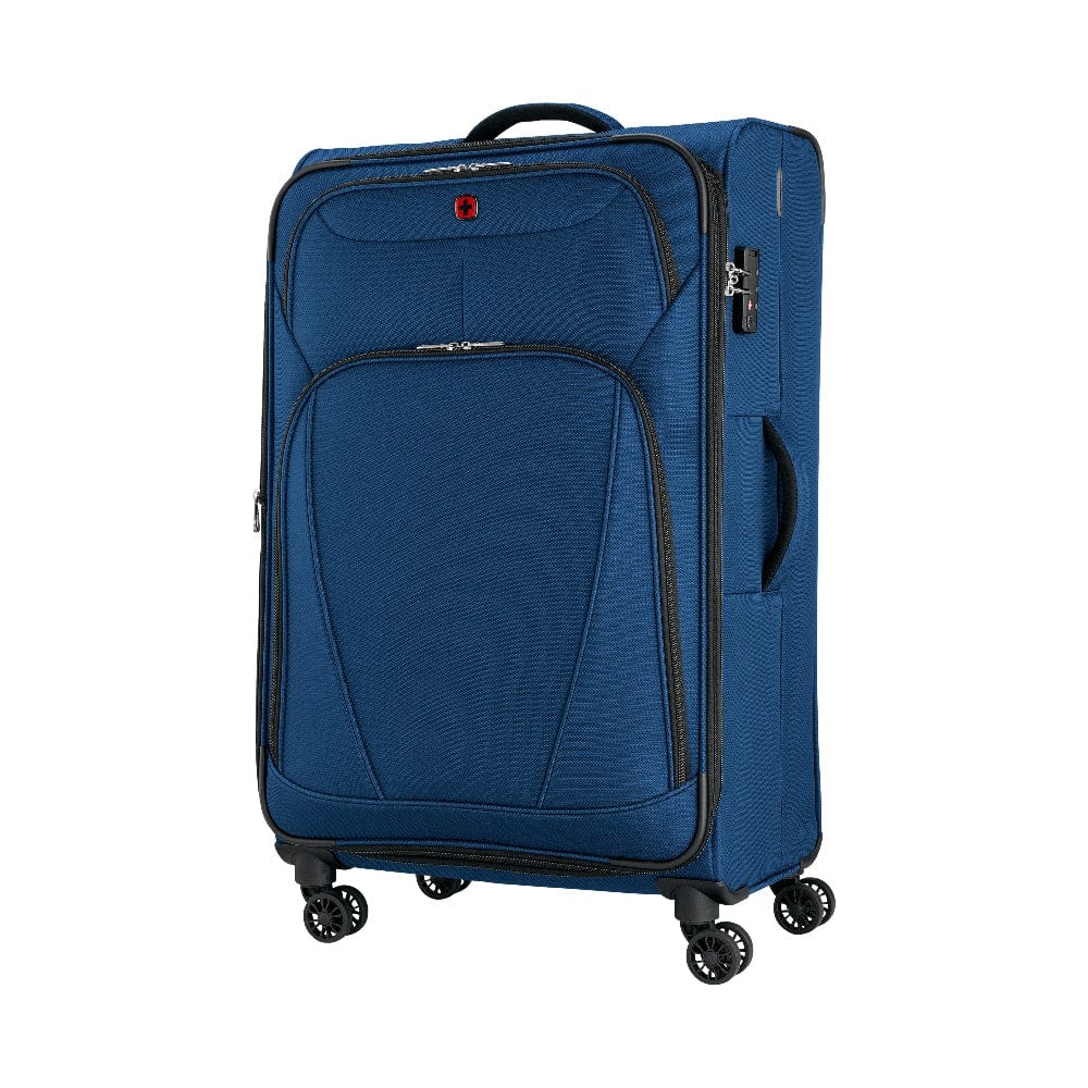 Wenger Beaumont Lite  Medium Softside Expandable 80cm Check-In Luggage Trolley Blue - 612384