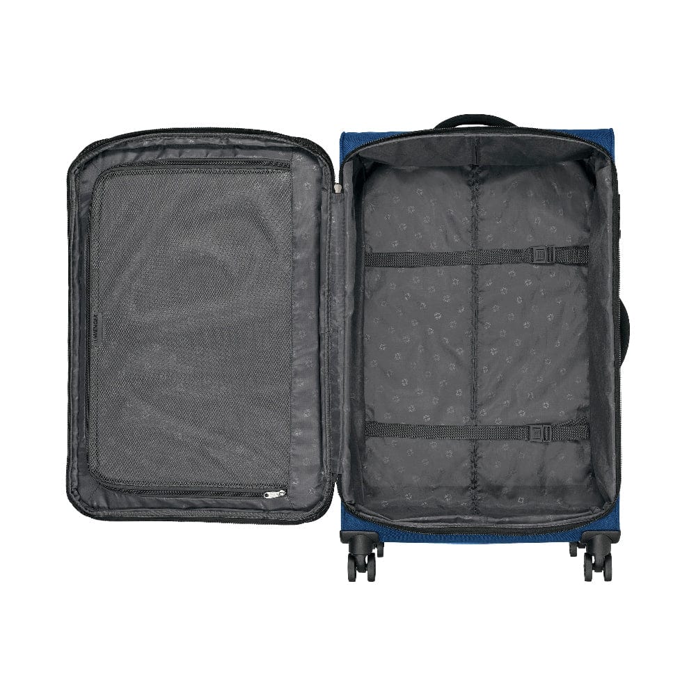 Wenger Beaumont Lite  Medium Softside Expandable 80cm Check-In Luggage Trolley Blue - 612384