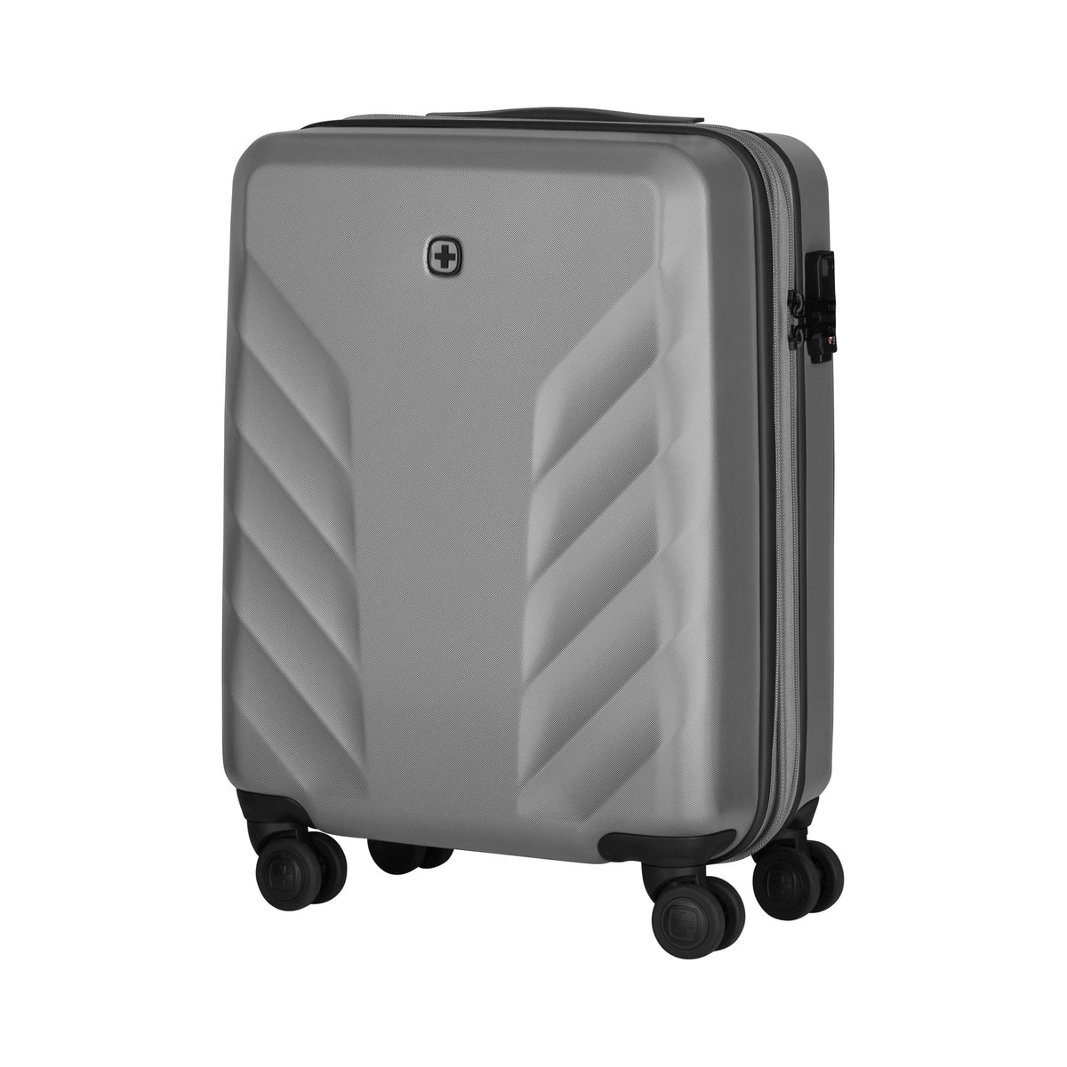Wenger Motion 3 Piece 54+69+81cm Hardside Expandable Cabin & Check-In Luggage Trolley Set Grey
