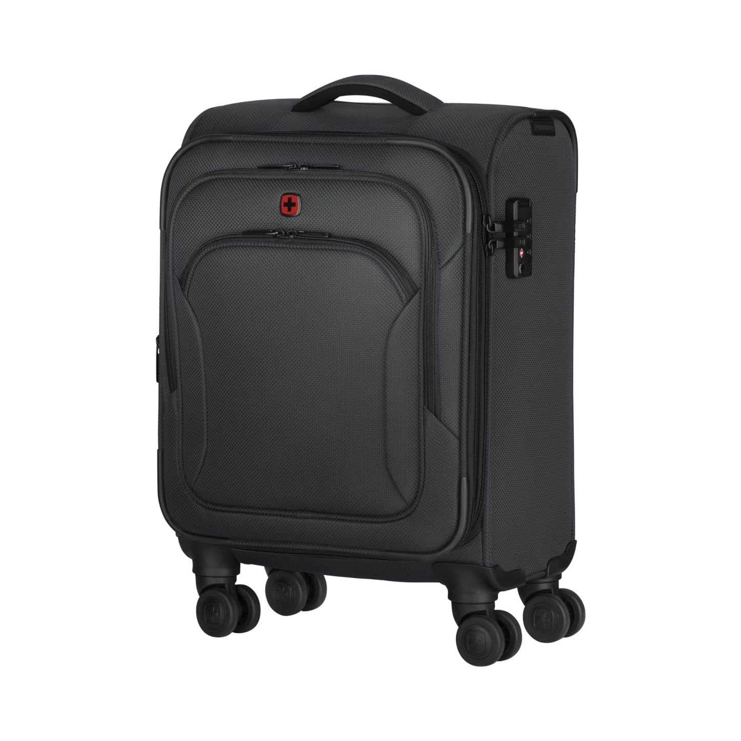 Wenger Vibrave 46cm Softcase 4 Double Wheel Expandable Cabin Luggage Trolley Anthra - 612552