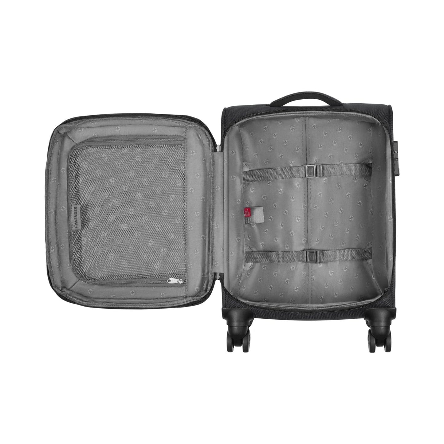 Wenger Vibrave 46cm Softcase 4 Double Wheel Expandable Cabin Luggage Trolley Anthra - 612552