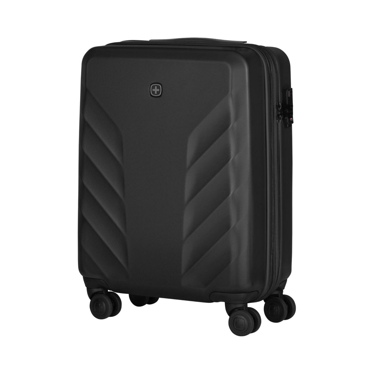 Wenger Motion 3 Piece 54+69+81cm Hardside Expandable Cabin & Check-In Luggage Trolley Set Black